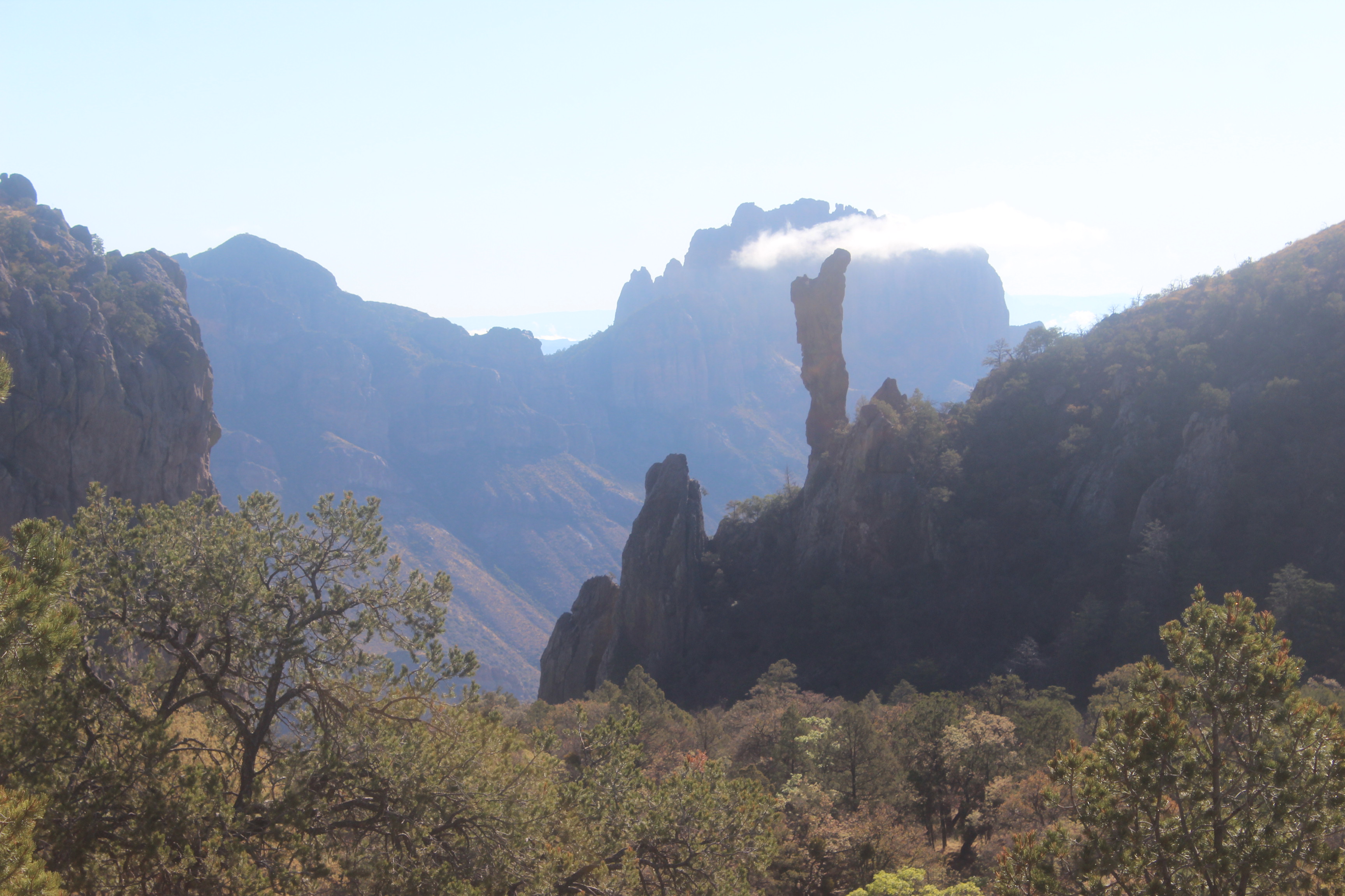 A cool little spire on the Boot Canyon Trail.