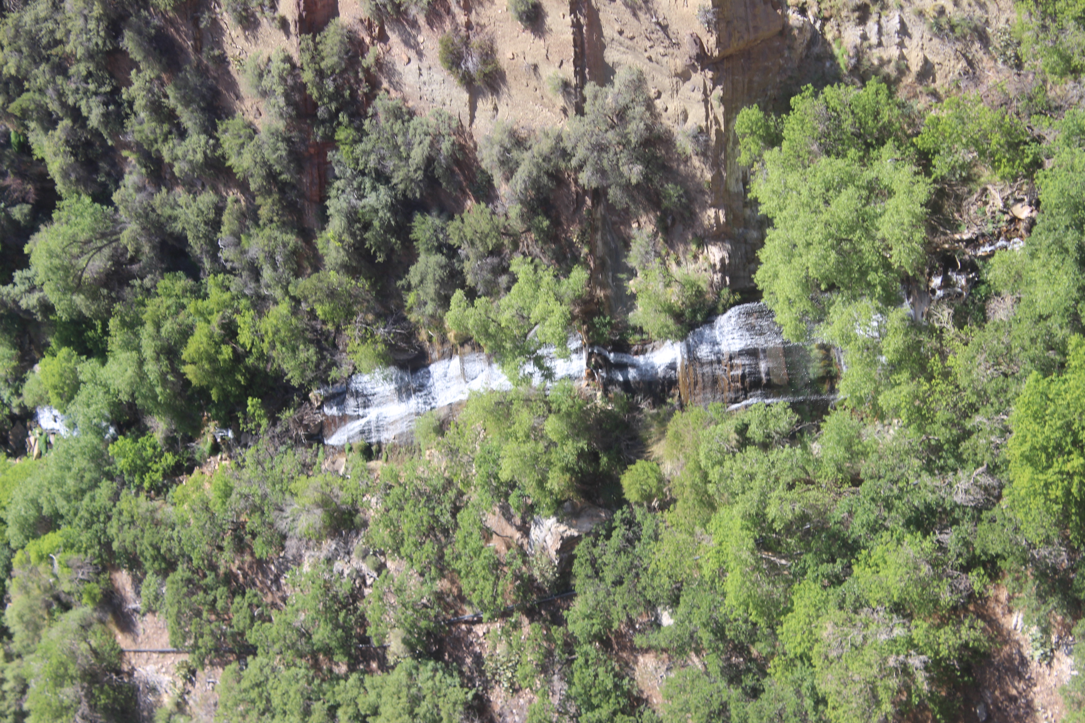 The waterfall near roaring springs. We were getting close to our first source of potable water and our first good break.