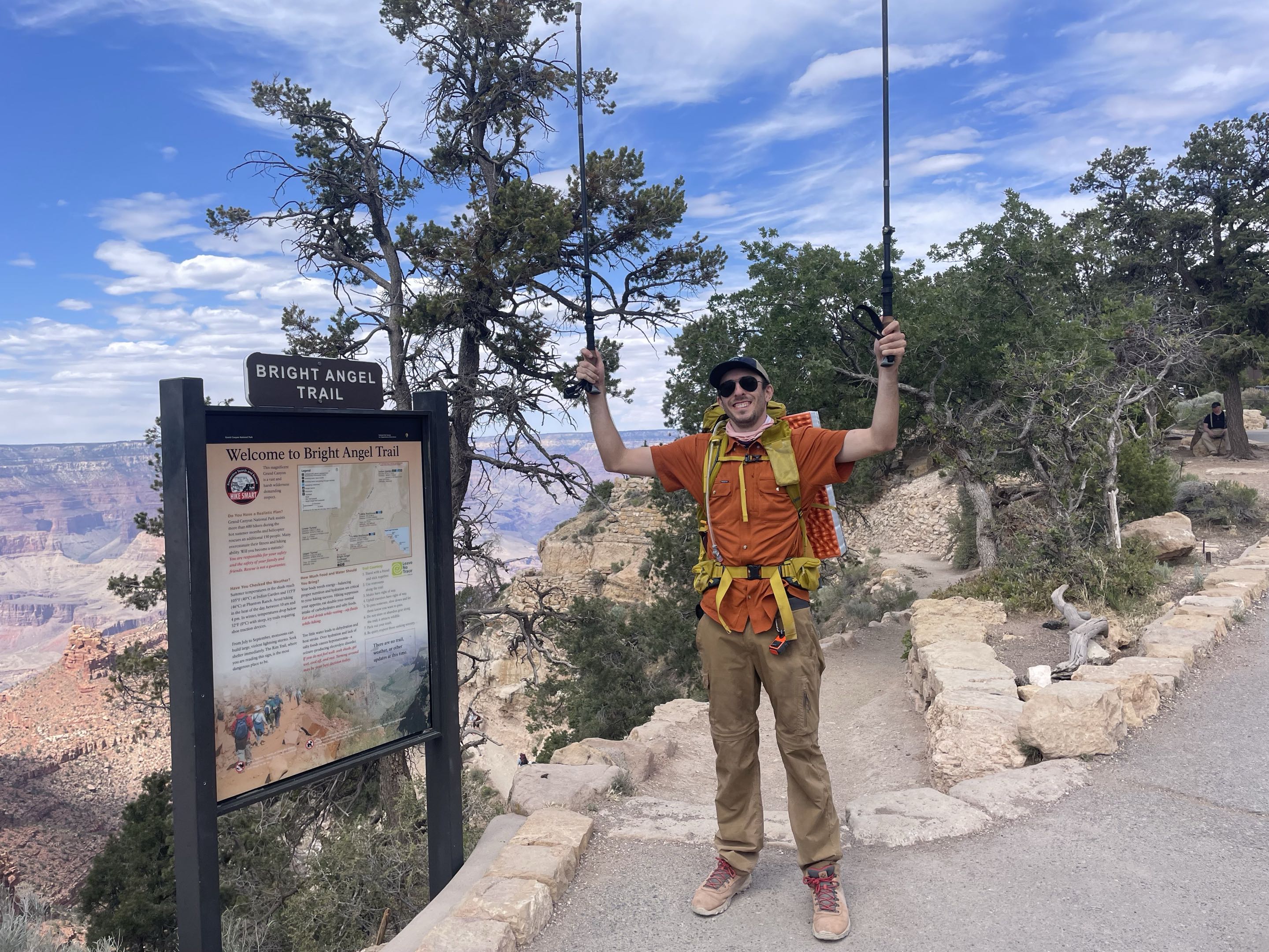 At the top.